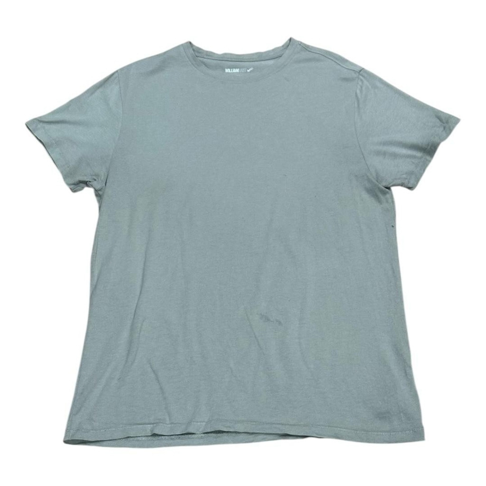 William Rast Shirt Mens Medium Gray Green Pima Modal Blend Stretch Crewneck Tee